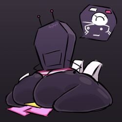 2girls antennae ass ass_focus ass_on_face battle_for_dream_island bfb bfdi big_ass big_butt eyelashes facesitting object_shows osc remote_(bfdi) robot robot_flower_(bfdi) robot_girl sitting sitting_on_person thick_thighs thigh_gal thighhighs tpot