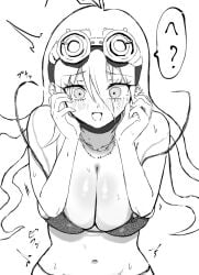 bikini_snap bra_snap breasts dadadaeki00 danganronpa danganronpa_v3 iruma_miu large_breasts wardrobe_malfunction