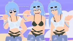 blue_hair bra unknown_artist