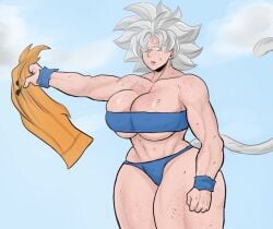 big_boobs big_breasts big_tits big_titties blue_panties boobs breasts clothed dragon_ball dragon_ball_super dragon_ball_z fokii huge_breasts jj_fuki julia_(fokii) massive_boobs massive_breasts massive_tits massive_titties muscular muscular_arms nice_tits original_character panties saiyan saiyan_female saiyan_tail taking_clothes_off taking_shirt_off thick_thighs thighs tits titties transformation ultra_instinct