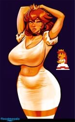 1girls big_breasts big_thighs breasts breasts_bigger_than_head busty busty_female cleavage curvy curvy_body curvy_female curvy_figure curvy_hips female floodmosaic hourglass_figure hourglass_figured_female huge_breasts huge_thighs mario_(series) massive_thighs pinup princess_peach skin_tight super_mario_bros. thick_legs thick_thighs thighs thunder_thighs thunderthighs tight_clothing tits tits_bigger_than_head wide_hips wide_thighs