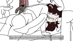 1girls 4boys ahe_gao ass bed being_watched blargsnarf circumcised clothed_male_nude_female colored cum cum_in_mouth cum_on_face cum_on_hair dialogue edit gangbang jaiden jaiden_animations jaidenanimations long_hair mating_press messy_hair oral oral_sex pillow pubic_hair sketch straight text vaginal_penetration vaginal_sex watch wristband youtube youtuber