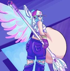 2d big_belly blueb140 female mercy overwatch tagme vore vore_belly