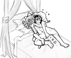 2026 2girls black_and_white blush bow button_belly_button button_eye cotton doll_girl fingering fingering_partner glitch_productions gooseworx hands_over_mouth hearts_around_head jester jester_girl jester_hat jesterdoll lesbian_sex line_art pomni pomni_(tadc) pomni_(the_amazing_digital_circus) ragatha ragatha_(tadc) ragatha_(the_amazing_digital_circus) ragdoll sex_in_bed stitches tagme tagme_(artist) the_amazing_digital_circus yuri