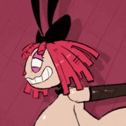 ahe_gao ahegao ahegao_face algob4v animate_inanimate animated animated_gif animated_image areola areolae ass bav big_ass big_breasts breasts breasts_out bunnysuit cropped doll fishnet_armwear gif humanoid living_doll mostly_nude ragatha_(the_amazing_digital_circus) ragdoll red_hair the_amazing_digital_circus