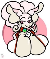 anthro audino big_breasts breasts cleavage female huge_breasts kingretrokirby mega_audino no_humans pokemon pokemon_(species) tagme thick_thighs wide_hips