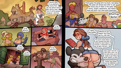 beauty_and_the_beast belle big_ass big_breasts big_penis bondage bondage_gear captain_marvel carol_danvers comic dark-skinned_male disney disney_princess english_text female huge_cock interracial markydaysaid marvel marvel_comics mickey_mouse multiple_girls naked nipples pimp text