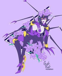 airachnid alien alien_girl big_breasts big_nipples breasts cybertronian female garnet-frost machine mechanical nipples purple_lipstick purple_nipples robot robot_girl transformers transformers_prime