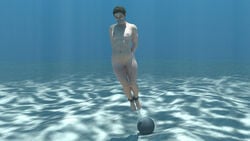 1girls 3d 3d_(artwork) abigail_anderson abs ball_and_chain bound breasts drowned gagged hand_behind_back muscular_female naked nipples punishment pussy restrained small_breasts snuff the_last_of_us the_last_of_us_2 tiffanyjames underwater underwater_peril_aladdin