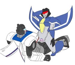 alien alien_girl blue_lipstick breasts cowgirl_position cum cum_in_pussy cum_inside curvy curvy_body curvy_female curvy_figure curvy_hips fan_character grey_body grey_skin jazz_(transformers) machine mechanical partially_clothed penetration pussy pussy_juice riding riding_penis robot robot_girl thick_legs thick_thighs tora-shiromaru transformers vagina vaginal_juices vaginal_penetration vaginal_sex visor wings