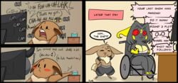 2021 anthro artz artz_(eevee) comic computer dialogue eevee english_text fan_character female group hi_res kuroodod kuroodod_(fursona) male nintendo page_16 pokémon_(species) pokemon pokemon_(species) raichu text tissue video_games