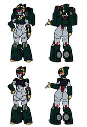 1girls alien alien_girl ass back_view breasts cybertronian fan_character female female_only green_skin grey_body grey_lipstick machine malunis mechanical medium_breasts partially_clothed peeppenne pussy red_eyes reference_image robot robot_girl solo solo_female transformers vagina