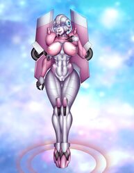 1girls 2d abs arcee arcee_(g1) artist_request big_breasts breasts curvy curvy_body curvy_female curvy_figure curvy_hips female female_only full_body mechanical pink_nipples pussy robot robot_girl simple_background solo solo_female tagme_(artist) thick_legs thick_thighs transformers transformers_g1 vagina white_body