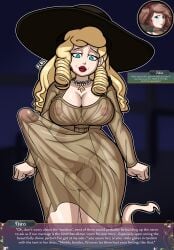 1futa alcina_dimitrescu_(cosplay) big_breasts blonde_hair blue_eyes clothed clothing erection erection_under_clothes flbl futanari ghost ghost_(tales_of_androgyny) ghost_girl huge_cock mostly_clothed resident_evil resident_evil_8:_village tagme tales_of_androgyny tenting caption