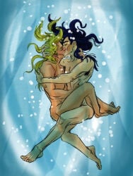 lucius_malfoy 2boys harry_potter severus_snape male male/male male_only naked naked_male nude_male nude completely_nude completely_naked completely_nude_male completely_naked_male kissing dark_mark light-skinned_male light_skin yaoi no_visible_genitalia underwater long_hair hair black_hair blonde_hair hand_on_head hand_on_neck legs legs_wrapped_around_partner mywitch closed_eyes 2017