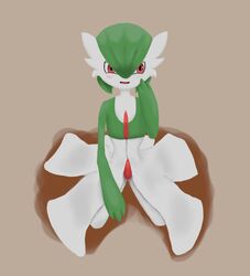 1boy blush cute dripping femboy gardevoir green_body green_hair limticbun male male_gardevoir male_only male_pokemon nintendo penis pokémon_(species) pokemon pokemon_(species) pokemon_rse precum red_eyes red_penis smile solo solo_male tapering_penis white_body