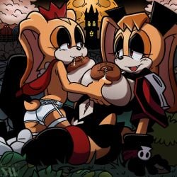 2girls age_difference aged_up big_boobs breast_feeding breast_milk breast_sucking breastfeeding breastmilk breasts cream_the_rabbit dark female female/female huge_breasts incest lactation lingerie milk mobian mother_and_daughter night nipples rabbit red_eyes sega shadowwalk sonic_(series) sonic_the_hedgehog_(series) tits underwear vampire vanilla_the_rabbit yuri
