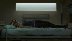 bed before_sex dead_by_daylight hospital hospital_bed hospital_room jill_valentine resident_evil resident_evil_3 salet3d saltyu sleep_molestation sleeping