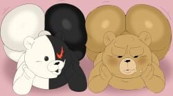 2boys 2d annoyed ass ass_focus bear big_ass big_butt big_butt_(male) black_body bluegrass_films blush blushing chubby chubby_male creamygravy crossover danganronpa duo embarrassed fat_ass fat_thighs featureless_hands front_view furry furry_male furry_only fuzzy_door_productions grumpy highres huge_ass laying_down looking_at_another lying_on_stomach male male_only media_rights_capital monokuma motion_lines multicolored_body naked no_genitals no_sex nonhuman nude overweight overweight_male paws red_eye robot seth_macfarlane short_tail simple_background simple_drawing smart_entertainment spike_chunsoft sweat sweatdrop tail ted_(film) ted_(franchise) ted_(ted) teddy_bear thick_thighs thighs twitter_link universal_pictures universal_studios ursid ursine