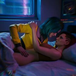 2girls ai_generated animated cd_projekt_red clothed_sex cyberpunk_2077 cyborg_girl edited girls_only google_gemini grok grok_imagine kissing kissing_neck mature_female mikey-rg97 passionate_kiss rogue_amendiares sloppy_kiss sound tagme touching_breast valerie_(cyberpunk_2077) video yuri