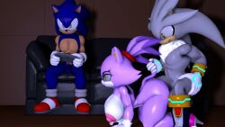 3d 3d_(artwork) ambiguous_penetration animated anthro big_areola big_ass big_breasts big_nipples blaze_the_cat doggy_style from_behind from_behind_position oyasuqtsfm playing_videogame silver_the_hedgehog sonic_(series) sonic_the_hedgehog sonic_the_hedgehog_(series) source_filmmaker tagme thick_thighs video