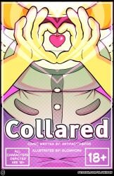 animal_crossing anthro big_breasts bottomwear brainwashed brainwashing breasts button_up_shirt canid canine clothed clothed_breasts collar collar_tag collared_shirt comic comic_cover comic_page corrupted corruption cover cover_art cover_page dog_girl dress_shirt female female_only femsub floppy_ears fur gesture glistening glistening_jewelry glistening_necklace glowhorn glowing green_clothing green_shirt green_topwear hand_gesture heart heart_gesture heart_tag hi_res hypnotized isabelle_(animal_crossing) jewelry large_breasts mind_control necklace nintendo pockets shirt short_sleeves skirt solo submissive submissive_female tight_clothing topwear wide_hips yellow_body yellow_fur