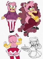 amy rose from sonic (series) by omegasunburst