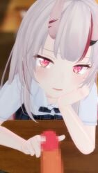 1boy 1girls 3d 9:16 animated breasts censored classroom clothed_sex clothing cum cum_on_face cum_on_tongue desk ejaculation handjob hololive hololive_gen_2 hololive_japan horns indoors light-skinned_male light_skin looking_at_penis looking_at_viewer male_masturbation male_pov masturbation mikumikudance mmd monster_girl mosaic_censoring nakiri_ayame oni oni_female oni_horns open_mouth pale-skinned_female pale_skin pink_eyes pov red_hair school_uniform serafuku skirt small_breasts sound tongue touching_penis two-tone_hair vertical_video video virtual_youtuber waiting_for_cum white_hair white_serafuku zuzuzu3d