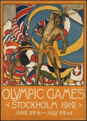 male male_only original tagme olympics 1912 dated no_visible_genitalia muscular advertisement