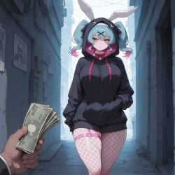 hatsune miku from rabbit hole (vocaloid) by cl4wny