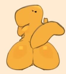 1boy 1girls 2025 2d animated anthro anthrofied ass big_ass bodily_fluids chicken_nugget cock dick dilovencheirus dino_nugget dinosaur female food loop male orange_body penetration penis plain_background sex shorter_than_10_seconds sound straight tagme tail video
