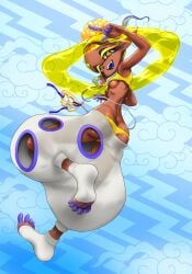 frye_(splatoon) frye_onaga fully_clothed inkling inkling_girl koharuno2 nipples_visible_through_clothing panties splatoon splatoon_(series) splatoon_3 tagme tentacle_hair