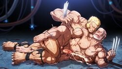 2boys abs anal anal_sex beard biceps blonde_hair boner brothers captured cum erection incest injury male male/male male_only marvel medical muscular nude pecs penis sabretooth scar sideburns thick_thighs tied_up uncut victor_creed wolverine_(x-men) x-men yaoi zelo-lee zelo_lee