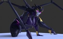 1girls airachnid alien alien_girl big_breasts bonzai3d breasts cleavage covering_breasts dividebyzero female high_heels huge_breasts mature_female no_nose purple_eyes robot robot_girl tagme thick_thighs transformers transformers_prime wide_hips