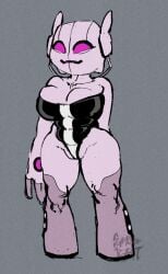 ben_10 ben_10_alien_force ben_10_ultimate_alien ben_10_omniverse echo_echo sunnova_robot shortstack alien alien_girl alien_humanoid chaquetrix large_breasts large_areolae large_ass wide_hips thick_thighs thick_ass thick_legs white_skin large_thighs solo solo_focus solo_female standing smile alternate_version_available alternate_version_at_source full_body pink_eyes fully_clothed