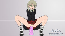 anal brown_hair dildo dildo_in_pussy dildo_sitting dr-alu maka_albarn soul_eater tagme twintails