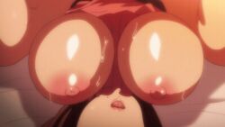 1girl 2023 20s animated animated_gif apron apron_between_breasts bouncing_breasts breast_focus breasts brown_hair clothes_lift housewife huge_breasts indoors large_areolae large_breasts large_nipples mature_female nipples pink_apron ponytail puffy_nipples shiny_skin shirt shirt_lift short_sleeves sweat tagme tsuma_ni_damatte_sokubai-kai_ni_iku_ja_nakatta white_shirt yumiko_kimura lying_on_back lying implied_sex lipstick mole_under_mouth mole 1girls female