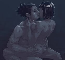 1boy 1boy1girl 1girls adultery ass ass_grab back_muscles beard big_breasts black_eyes black_hair blue_hair bob_cut boruto:_naruto_next_generations breasts butt cheating cheating_husband cheating_wife chimeishou couple cowgirl_position duo facial_hair female french_kiss french_kissing hand_on_ass hyuuga_hinata kiss_mark kissing legs looking_at_another looking_at_partner male male/female mature mature_female medial_ring milf muscular muscular_female muscular_male naked nara_shikamaru naruto naruto_(series) nipples nude nude_female nude_male perky_breasts pleasure_face ponytail sex shikahina short_hair shoulder_length_hair sitting sitting_on_lap sitting_on_person straddling straight thighs tied_hair tongue tongue_out voluptuous