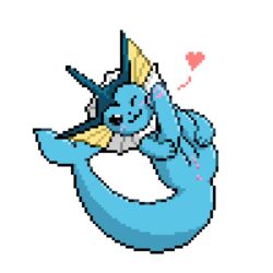 1:1 2021 :3 alpha_channel anus blue_body blush digital_media_(artwork) eeveelution female feral genitals heart holding_legs holding_legs_back holding_legs_up legs_up looking_at_viewer lying mammal nintendo on_back one_eye_closed pawpads paws pixel_art pokémon_(species) pokemon pussy solo vaporeon video_games wink zabozamojo