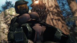 1boy 1girls 3d arbiter big_breasts big_nipples big_penis breasts clitoral_hood clitoris exposed_breasts female_human female_spartan_(halo) femsub genderswap_(ftm) halo_(series) highres huge_cock human interspecies male/female male_penetrating male_sangheili_(halo) maledom master_chief nipples pale-skinned_female pale_skin perky_breasts pleasure_face pussy rule_63 sangheili sex spartan_(halo) stomach_bulge strangersfm thel_vadamee thick_thighs thighs torn_clothes vaginal_sex