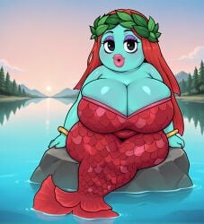 1girls ai_generated anthro bbw big_breasts big_lips chubby chubby_female cleavage colored_skin dress fat female furry furry_female huge_breasts huge_lips lochlady makeup mario_(series) nintendo overweight pink_lips pink_lipstick plump solo super_mario_odyssey yeta2
