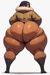 1female ass ass_focus big_ass big_thighs brown_skin colossal_ass dark dark_hair dumptruck_ass enormous_ass fat_ass huge_ass huge_butt huge_thighs humongous_ass long_hair massive_ass mommy tanned_skin thick_ass thick_calves thick_thighs thight tortol voluptuous white_background wide_hips winter_coat