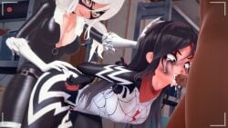 3d 3d_(artwork) ambiguous_penetration asian asian_female ass big_ass big_breasts black_cat_(marvel) black_hair breasts cindy_moon exposed_breasts exposed_pussy face_fucking felicia_hardy heroine japanese japanese_female koikatsu korean korean_female large_ass large_breasts marvel marvel_comics masked_female nipples recording ripped_bodysuit ripped_clothing scarf silk_(marvel) spandex spider-man_(series) superhero_costume superheroine thick_thighs thighs