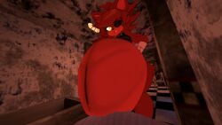 churning digestion fexa fnia fredina's_nightclub hand_on_hip predator/prey shocked_expression struggling_prey thick_thighs vore vore_belly vrchat