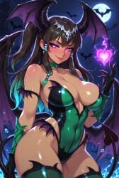 1girls ai_art ai_generated avatar_legends korra morrigan_aensland morrigan_aensland_(cosplay) the_legend_of_korra