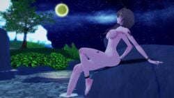 1girls 3d 3d_model arm_tattoo blue_eyes blush blush_lines bracelet brown_hair danganronpa danganronpa_antebellum danganronpa_antebellum_lockdown fanganronpa fully_nude hair_clip hair_ornament koikatsu koikatsu_(medium) lyra_shatel night night_sky nude nude_female shatel_lyra solo solo_female sunglasses sunglasses_on_head tattoo tattoo_on_arm tattoo_on_thigh tattooed_arm tattoos thigh_tattoo