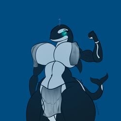 1:1 1girls 2021 absurd_res anthro breasts cetacean delphinoid female female_only furry genitals hi_res huge_breasts mammal marine mechanicalstage muscular oceanic_dolphin orca original original_character pussy sirena_(whitetail-designs) solo thick_tail thick_thighs toothed_whale