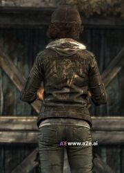 a2e.ai accurate_model ai_assisted ass clementine_(the_final_season) clementine_(the_walking_dead) edited_screencap no_panties official_style pants_down pulling_down_pants pulling_pants_down pussy pussy_peek the_walking_dead:_the_final_season the_walking_dead_game