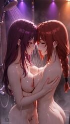 ai_generated chainsaw_man honkai:_star_rail kafka_(honkai:_star_rail) makima_(chainsaw_man) showering tagme video wet xxx_vrouw yuri