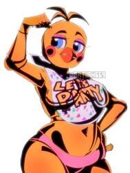 1girls anthro anthro_female anthro_only big_thighs breasts busty busty_female female five_nights_at_freddy's five_nights_at_freddy's_2 fleshpie669 huge_thighs massive_thighs panties pinup solo thick_legs thick_thighs thunder_thighs thunderthighs toy_chica_(fnaf) wide_hips wide_thighs